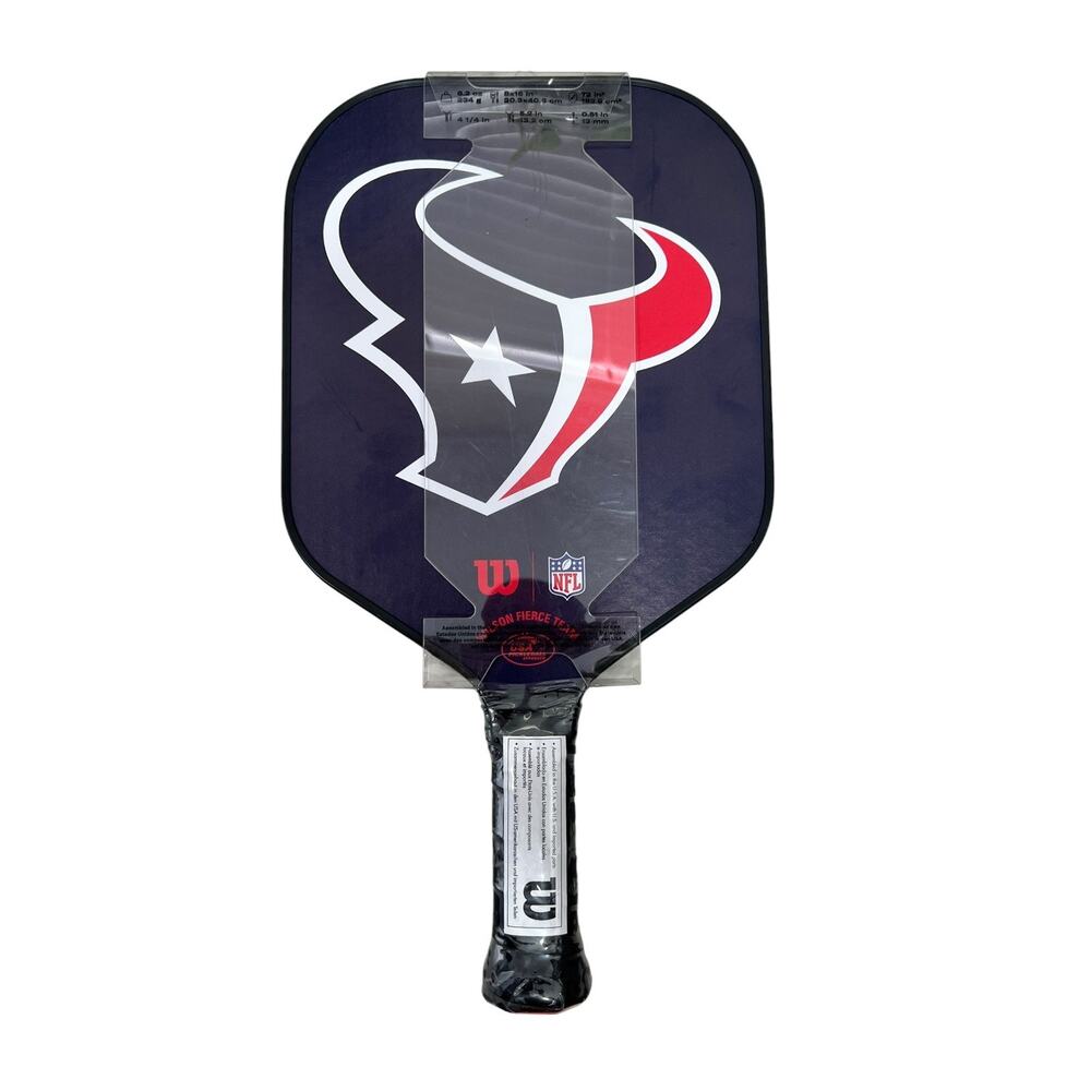 NEW Wilson Houston Texans Pickleball Paddle NFL Fierce Team